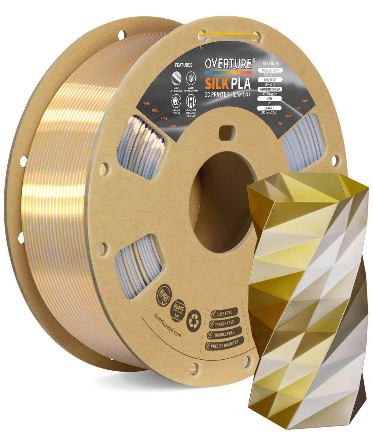 Silk PLA Silk Gold-Silver