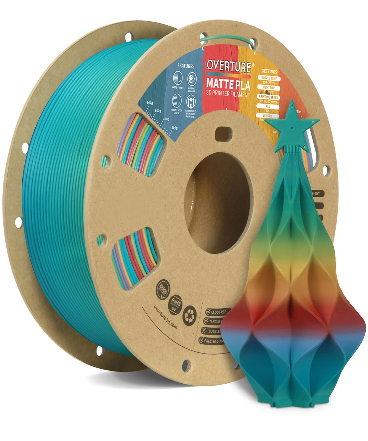 Matte PLA Candy Rainbow