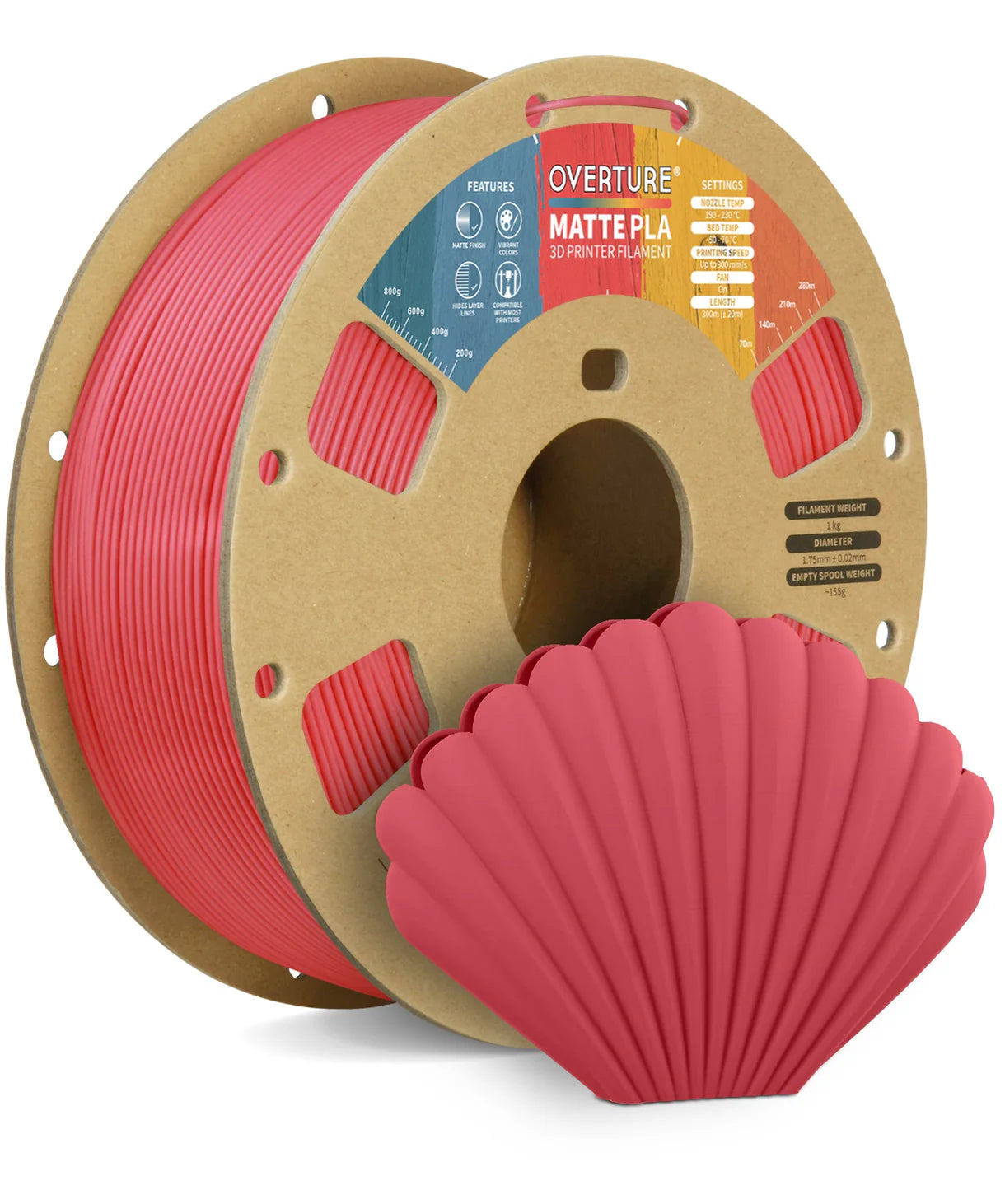 Matte PLA Pastel Red
