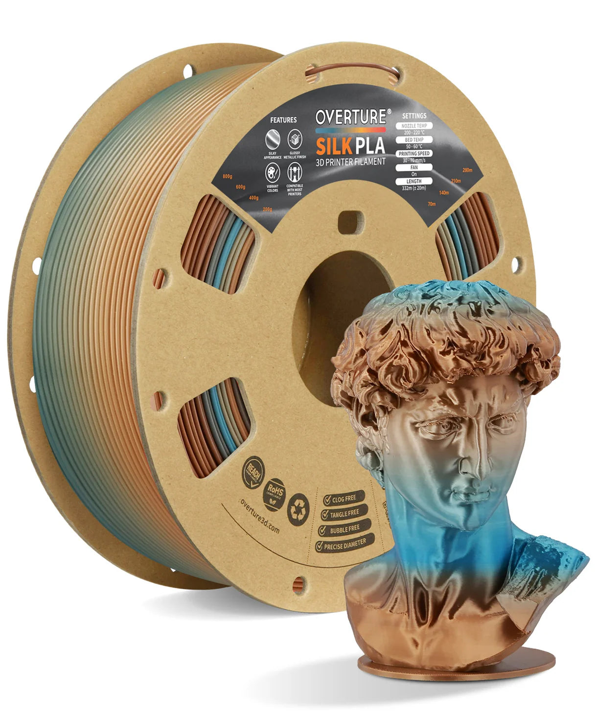 Silk PLA Silk Copper Shore